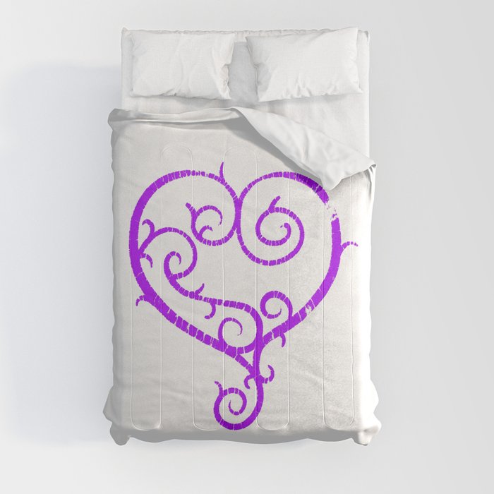 GO. LIVE. NOW. heart logo Comforter