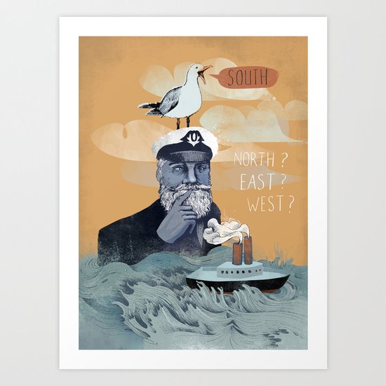 The Captains Lost Again Art Print