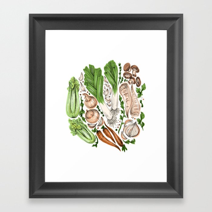 Vegetables Framed Art Print