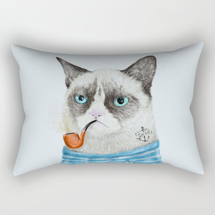 Sailor Cat I Rectangular Pillow