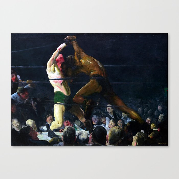 George Bellows Both Members of This Club Canvas Print