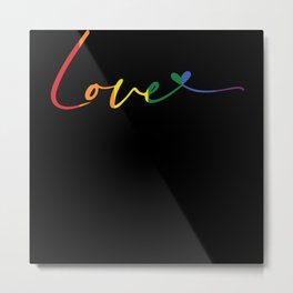 Lgbt Rainbow Love Heart Valentines day Metal Print | Cupid, Hug, Husband, Valentinesday, Giftidea, Funnysayings, Selflove, Bestfriends, Myheart, Graphicdesign 