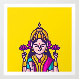 Lakshmi - The Goddess of Wealth Art Print