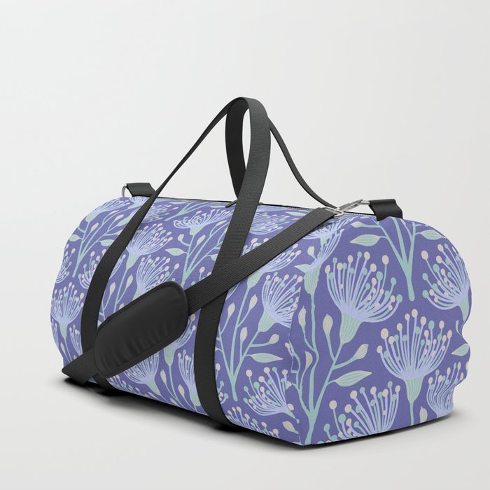 EUCALYPTUS FLORAL in LIGHT VERY PERI PURPLE Duffle Bag