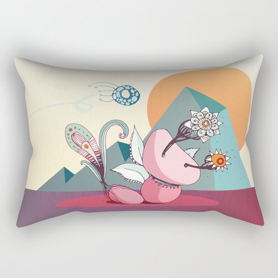 Fly by Rectangular Pillow