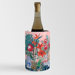 The Domesticated Jungle - Floral Still Life Wine Chiller