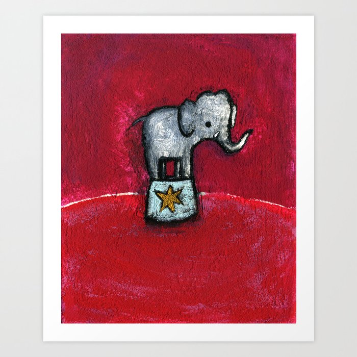 Little elephant Art Print