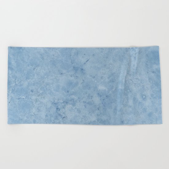 Lento blue marble Beach Towel
