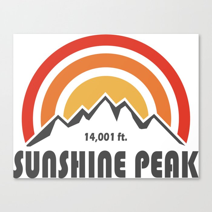 Sunshine Peak Colorado Canvas Print