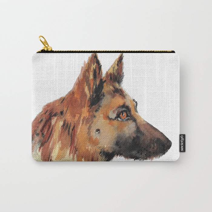 Daisy The German Sheperd - Cute dog  Carry-All Pouch