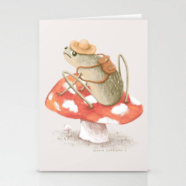 Awkward Toad Ready for Adventure Stationery Cards