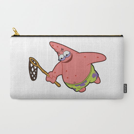 Savage Patrick Star Meme Evil Angry Spongebob Squarepants Carry All Pouch By Pockying Society6