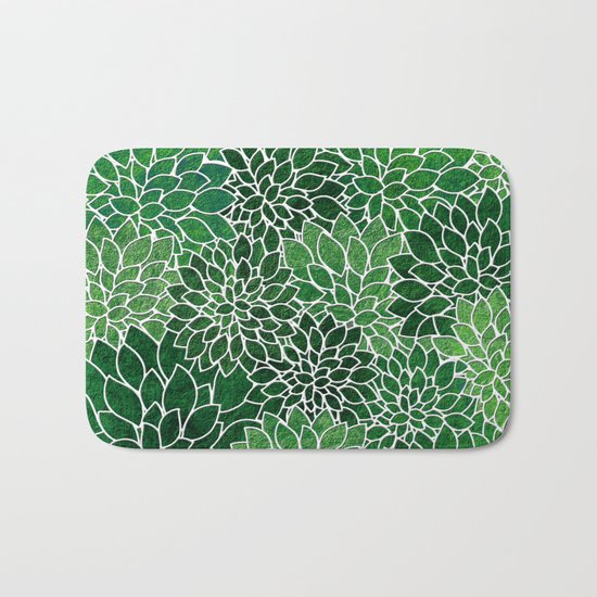 Floral Abstract 23 Bath Mat