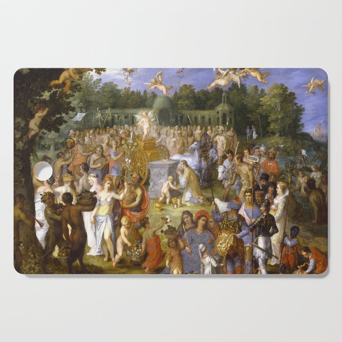 Allegory of Love - Jan Brueghel The Elder  Cutting Board