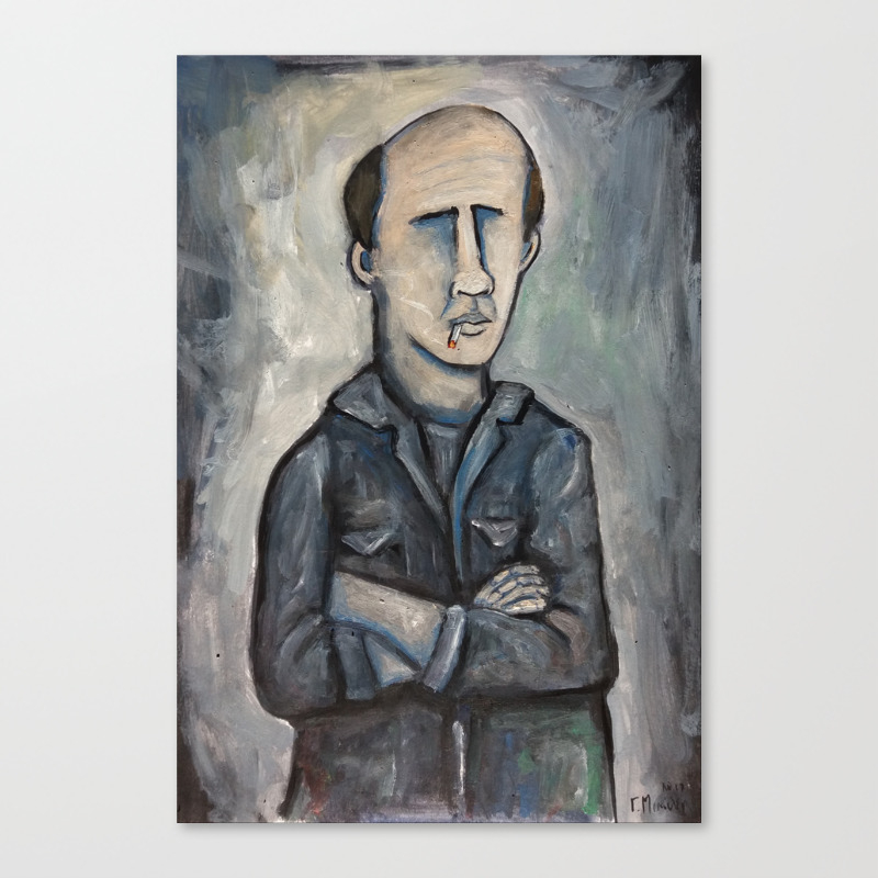 Paul Jackson Pollock Canvas Print By Georgemicalef Society6