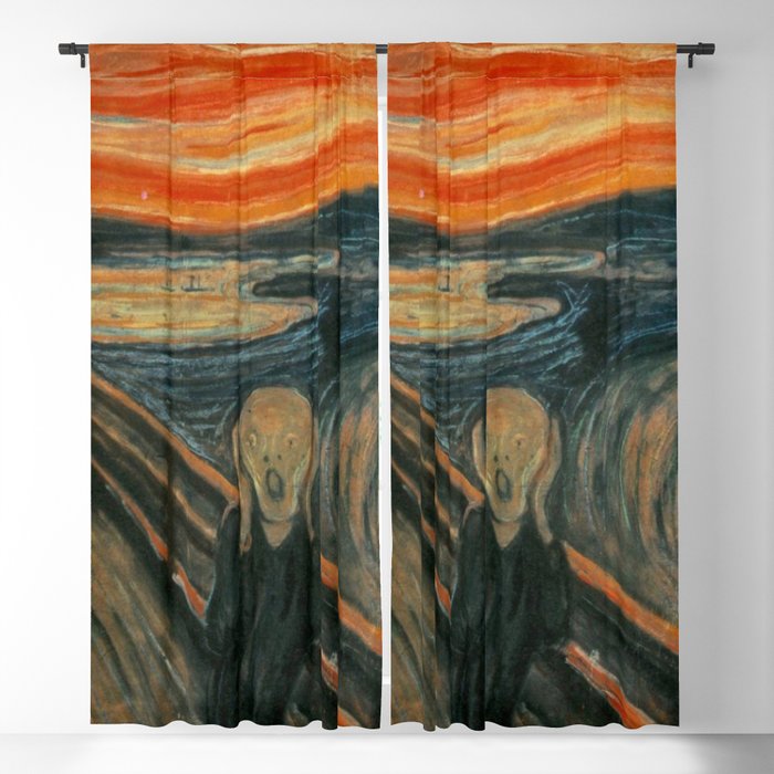 Classic Art - The Scream - Edvard Munch Blackout Curtain