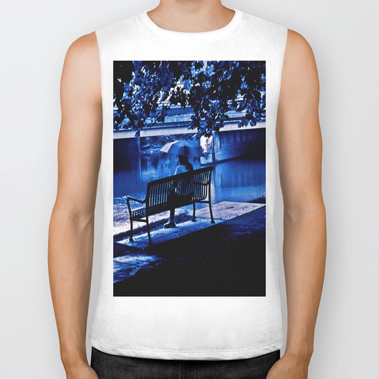 A Blue Morning Biker Tank
