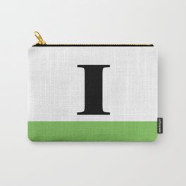 Monogram Letter I (color block) Carry-All Pouch | Digital, Typography, Graphicdesign 