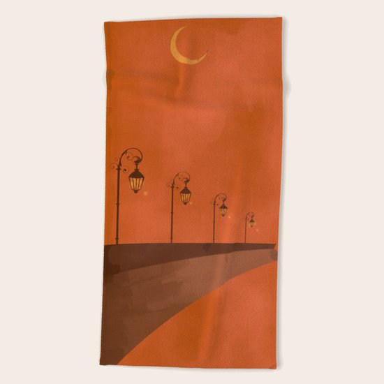 Dusk Lights Beach Towel