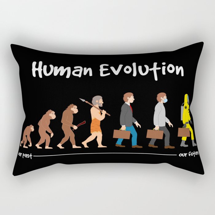 Evolution - past to future Rectangular Pillow