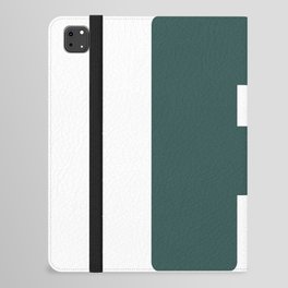 P (Dark Green & White Letter) iPad Folio Case