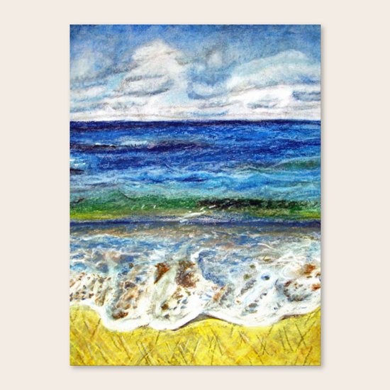 CRAYON LOVE - La mer Canvas Print