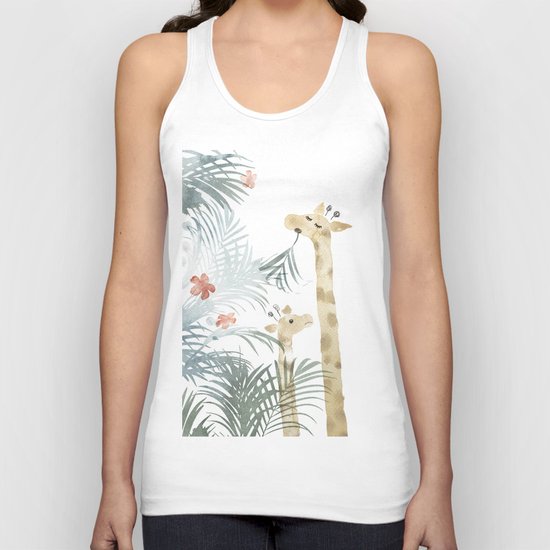 Two Giraffes Unisex Tank Top