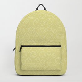 Yellow dice pattern Backpack