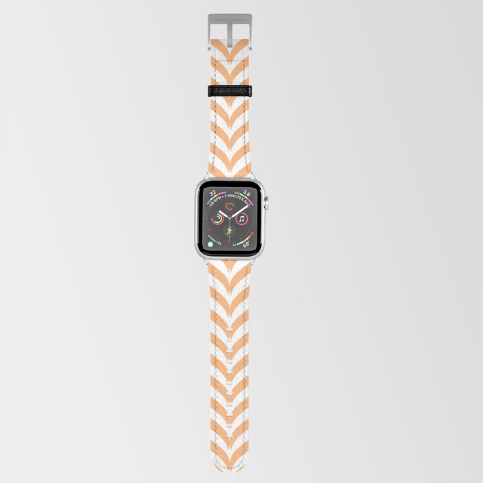 Orange Woven Pattern Apple Watch Band