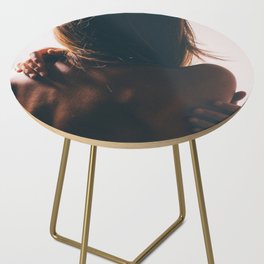 The greatest love of all; love of self female figurative self portrait color photograph photography Side Table