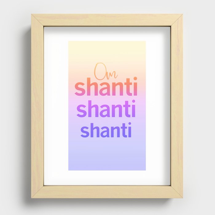 Shanti Recessed Framed Print