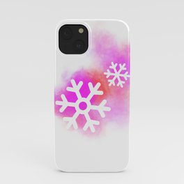 Purple flocon iPhone Case