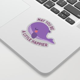 BTS Tinytan whale may you be a little happier Sticker