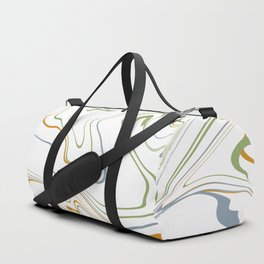 Natural trendy colors marble design Duffle Bag