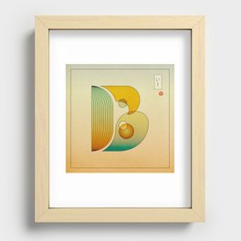 B - Ukiyoe inspired Recessed Framed Print