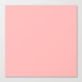 Pale Rosette light pink pastel solid color modern abstract pattern  Canvas Print