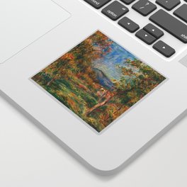 Landscape of Cagnes, 1910 by Pierre-Auguste Renoir Sticker