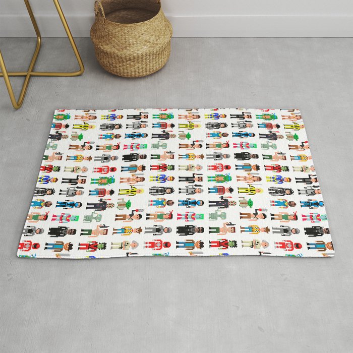 Pixel Characters Rug