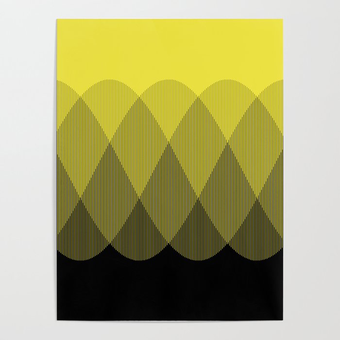 Yellow Ombre Signal Poster