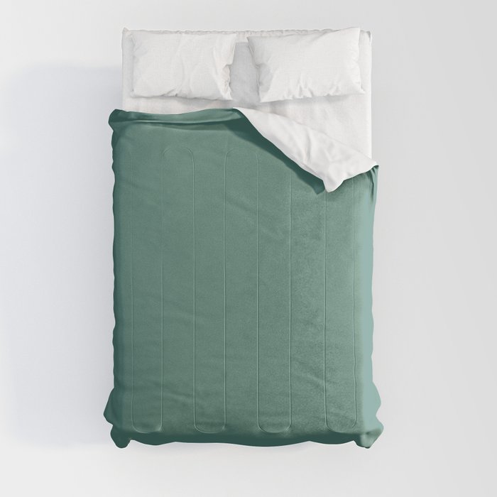 Wintergreen Dream - solid color Comforter