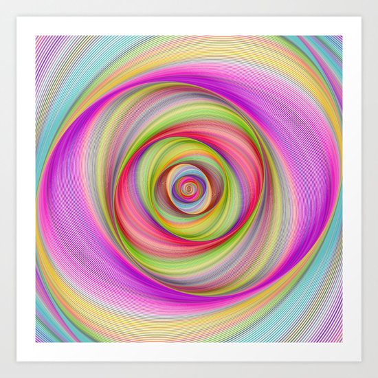Magnetic storm Art Print