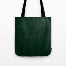 Deep Green Jungle Tote Bag