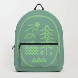 Abstraction_SUNRISE_MOONLIGHT_CAMPING_OUTDOOR_NATURE_POP_ART_0409A Backpack