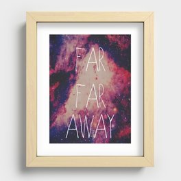Far Far Away Recessed Framed Print