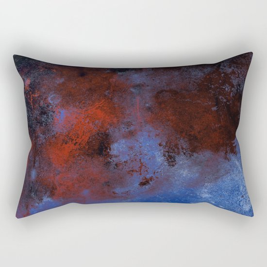 Turmoil - Acrylic Abstract Painting Rectangular Pillow