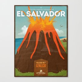 Volcanoes of El Salvador Canvas Print