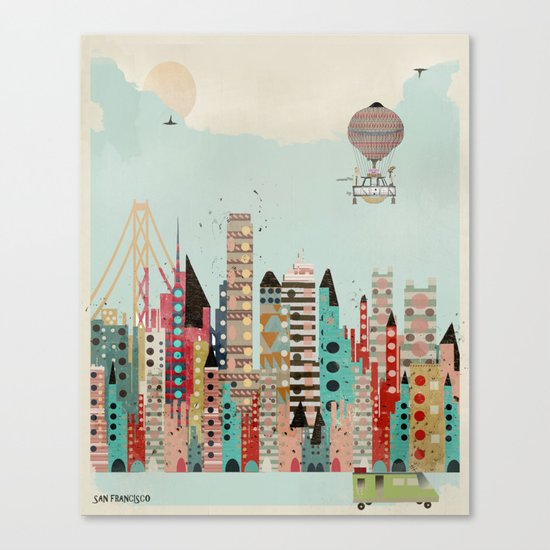 visit san francisco Canvas Print
