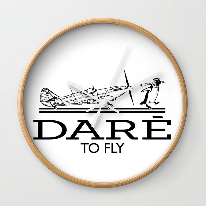 Dare To Fly Vintage Wall Clock