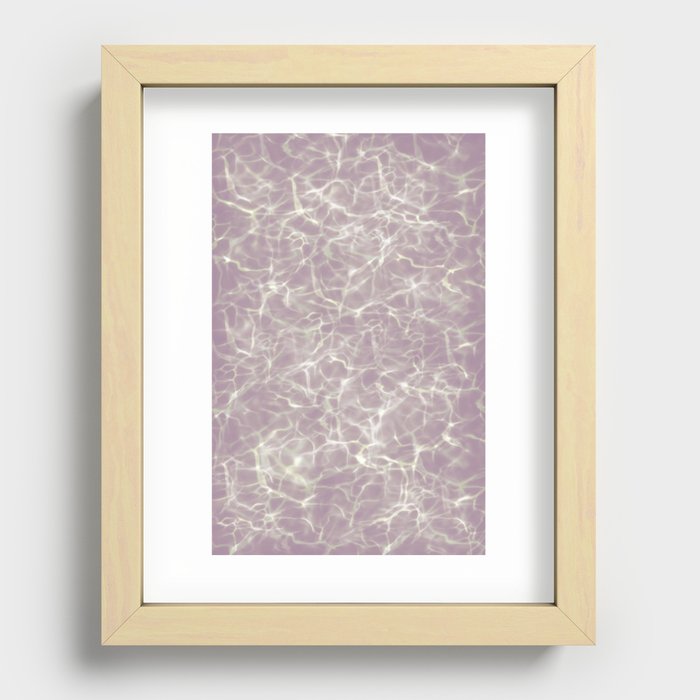 Purple Aqua Recessed Framed Print