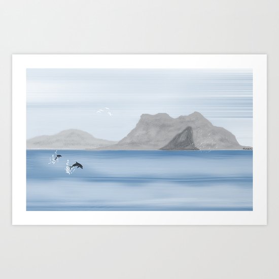 Rock of Gibraltar Art Print